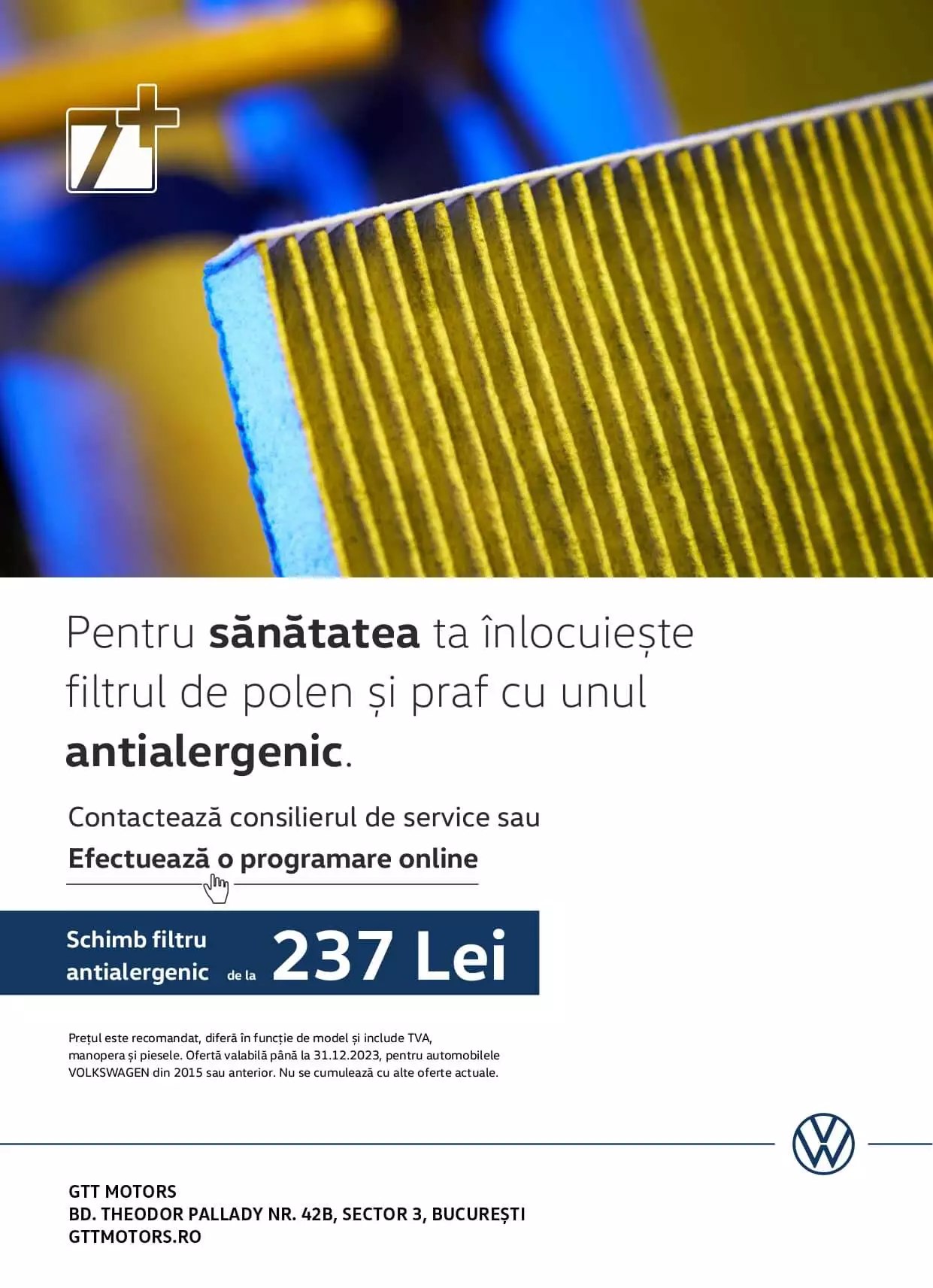 gtt-motors-service-volkswagen-segmentul-3-mai-schimb-filtru-antialergenic
